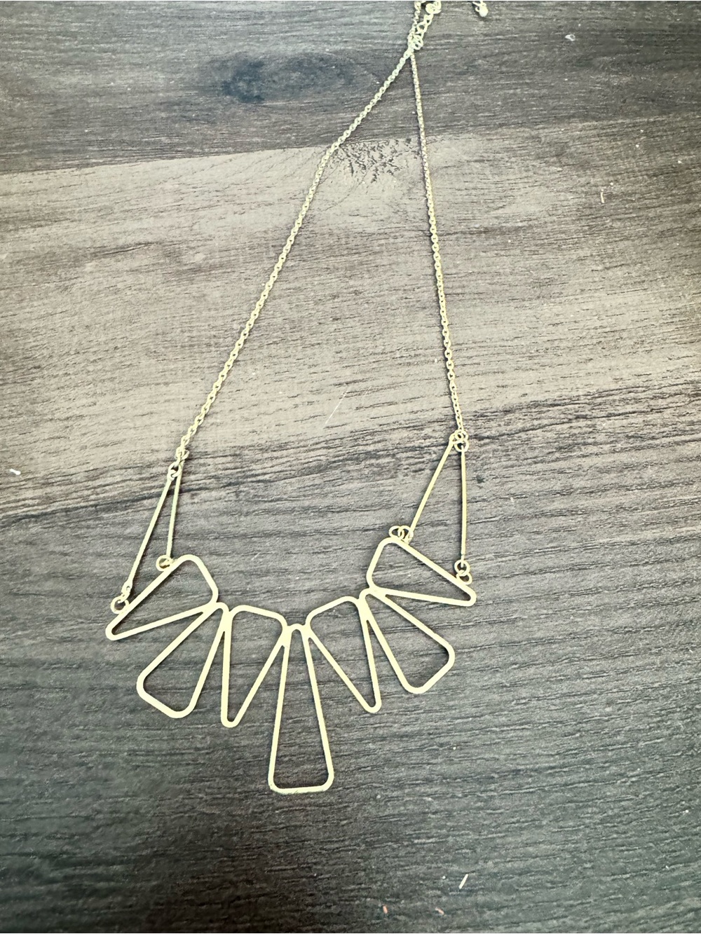 Gold Geometric Statement Necklace - Women Jewelry
